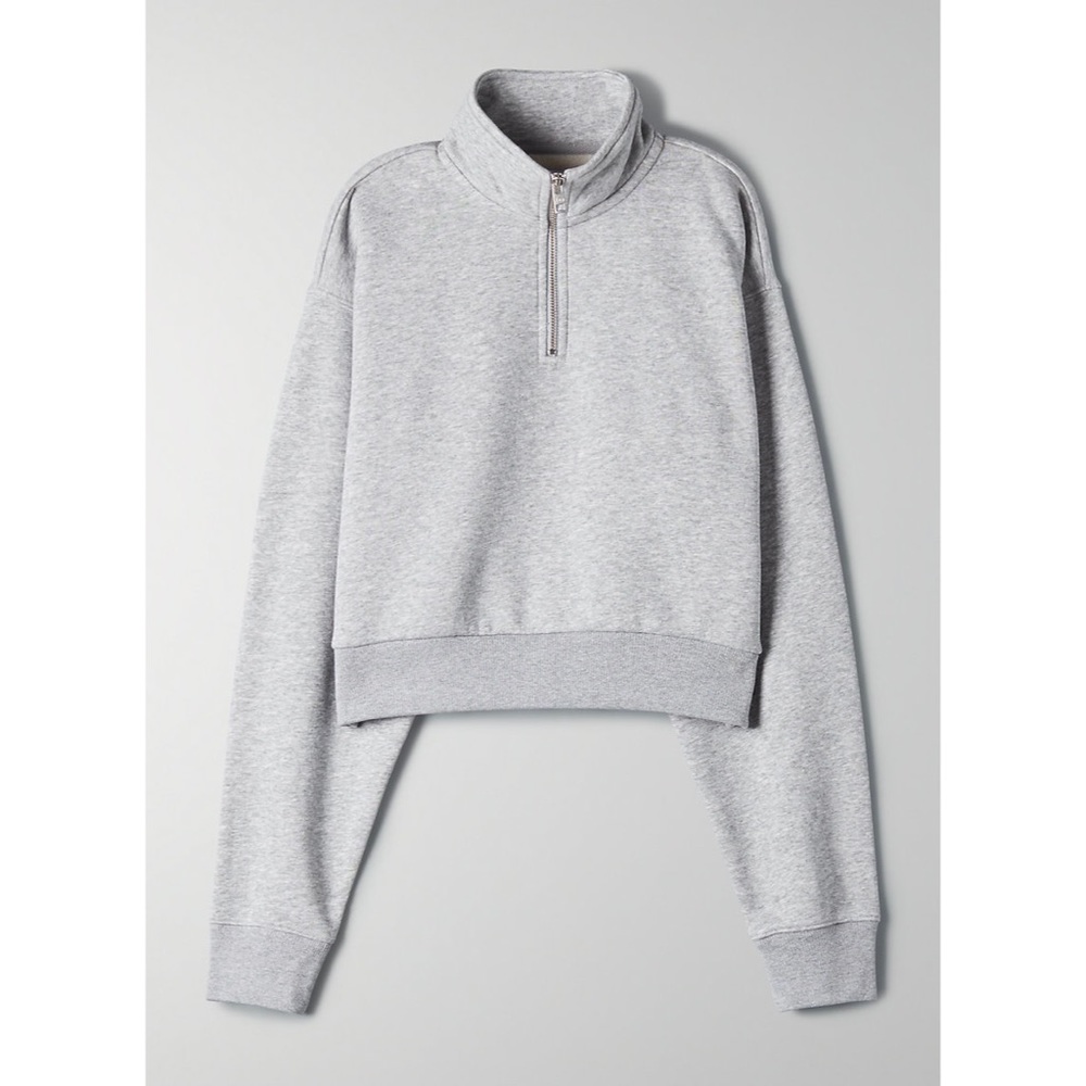 Arita is TNA perfect 1/4 Zip Sweatshirt S Grey